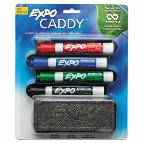 Sanford EXPO, WHITEBOARD CADDY SET, BROAD CHISEL TIP, ASSORTED COLORS, 4 Pieces 1785294